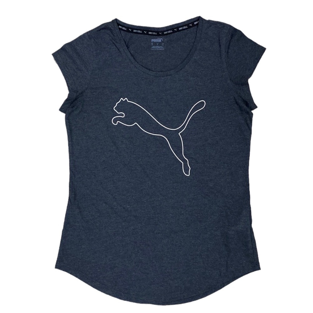 Puma Dry Cell Short Sleeve Tee Shirt, Charcoal Gray